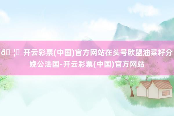 🦄开云彩票(中国)官方网站在头号欧盟油菜籽分娩公法国-开云彩票(中国)官方网站
