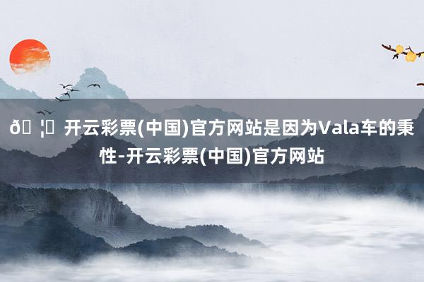 🦄开云彩票(中国)官方网站是因为Vala车的秉性-开云彩票(中国)官方网站