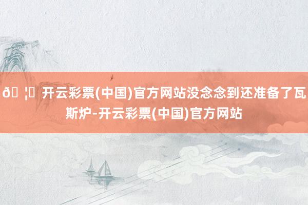 🦄开云彩票(中国)官方网站没念念到还准备了瓦斯炉-开云彩票(中国)官方网站