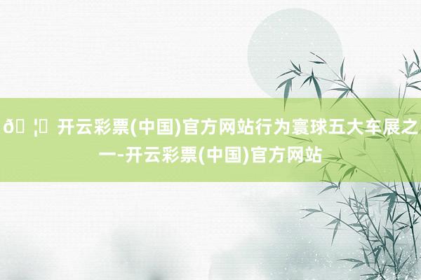 🦄开云彩票(中国)官方网站行为寰球五大车展之一-开云彩票(中国)官方网站