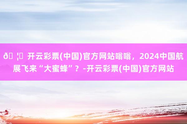 🦄开云彩票(中国)官方网站嗡嗡，2024中国航展飞来“大蜜蜂”？-开云彩票(中国)官方网站