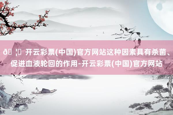 🦄开云彩票(中国)官方网站这种因素具有杀菌、促进血液轮回的作用-开云彩票(中国)官方网站