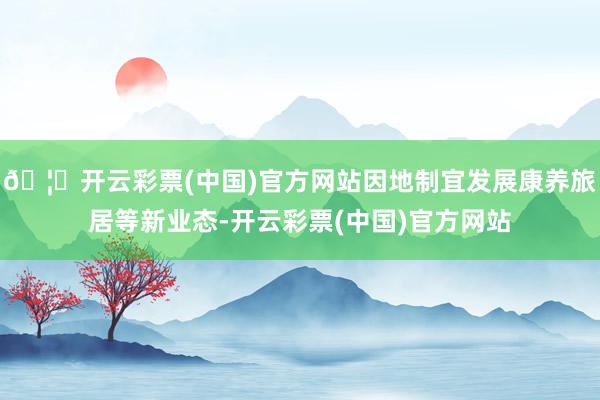 🦄开云彩票(中国)官方网站因地制宜发展康养旅居等新业态-开云彩票(中国)官方网站