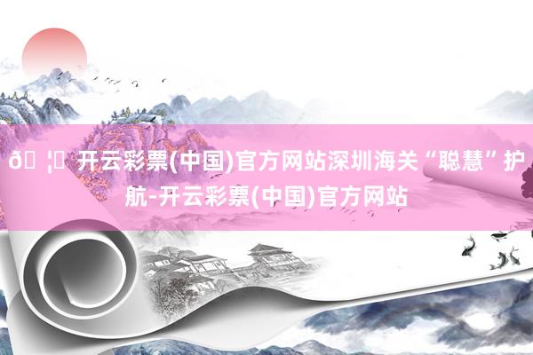 🦄开云彩票(中国)官方网站深圳海关“聪慧”护航-开云彩票(中国)官方网站