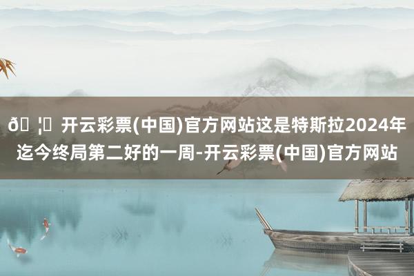 🦄开云彩票(中国)官方网站这是特斯拉2024年迄今终局第二好的一周-开云彩票(中国)官方网站