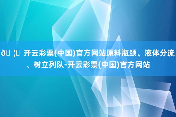 🦄开云彩票(中国)官方网站原料瓶颈、液体分流、树立列队-开云彩票(中国)官方网站